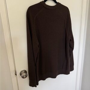 lululemon athletica Men's Crewneck Dark Brown Knit Sweater